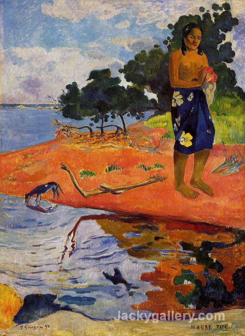 Haere Pape by Paul Gauguin paintings reproduction
